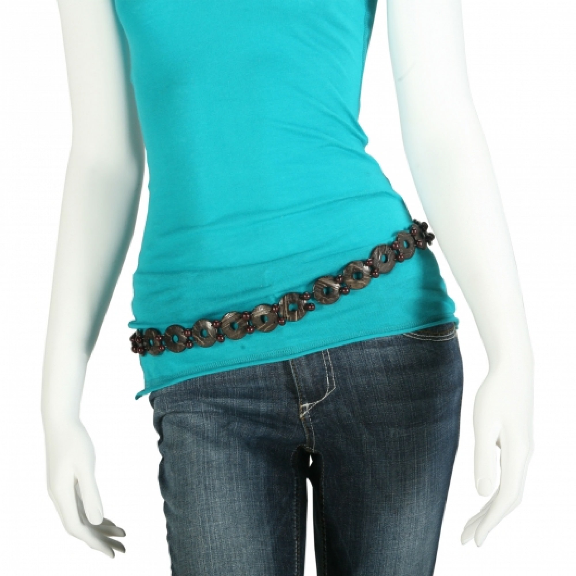 Belt Thin with Dark Beads
