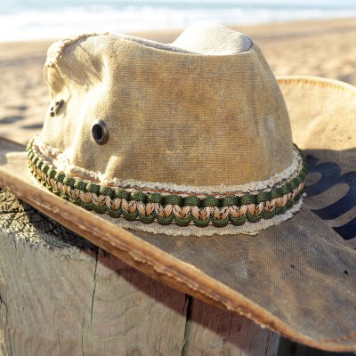 Paracord Desert Camo Hat Band